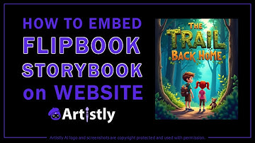 How to Embed Flipbook Storybook on Website Artistly AI