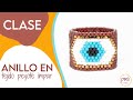 ¡Hermoso anillo! Tejido peyote impar