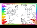 INCREDIBOX SPRUNKI ❤️Oddly Satisfying Coloring 💛#sprunki #drawing#viral 