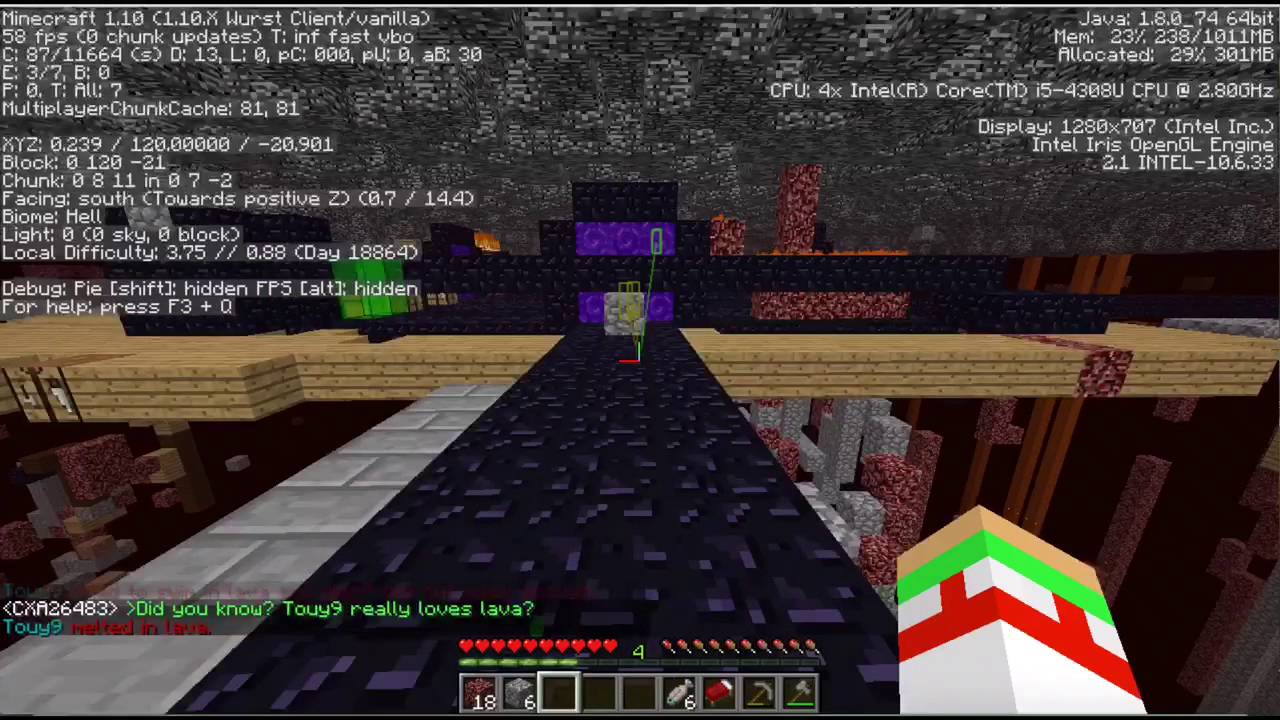 Random 2b2t Bed bomb (double kill) YouTube