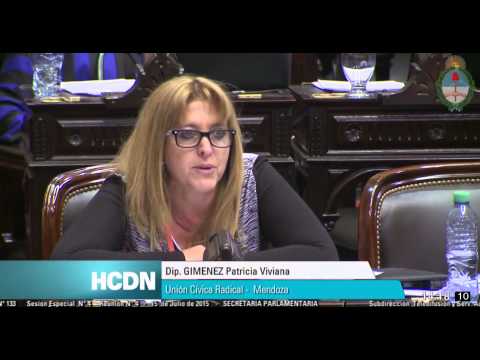 Patricia Giménez- Sesión especial en la HCDN- Asignación Universal por Hijo