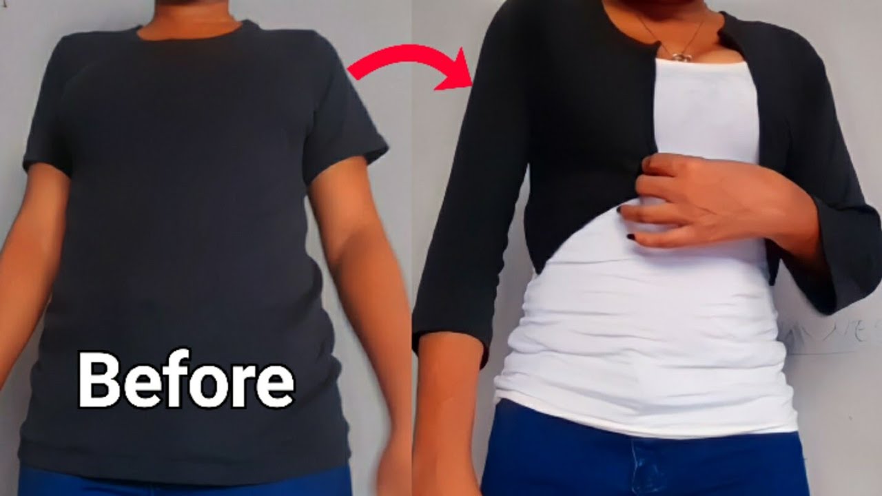 Diy Recycling a Shirt |Tee - Shirt Transformation/ Old Tee- shirt idea