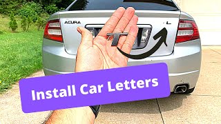 How to Install Car Emblems / Letters EASILY