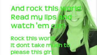 Rock this world - Hilary Duff (lyrics)