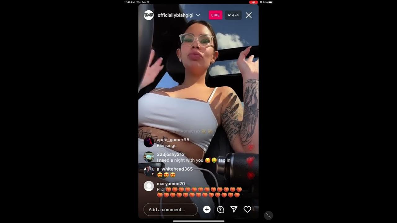 Blahgigi ig live YouTube Blahgigi ig live YouTube