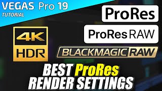 VEGAS Pro 19 - BEST ProRes (+ RAW + BRAW) Render settings - MOV - ACTUALLY EXPLAINED - 👨‍🏫#139