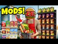 Using mods to make my store big profit in supermarket simulator