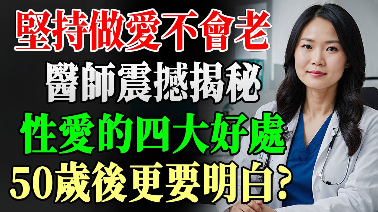 人到中年性愛不只是快樂，這4個益處影響健康長壽，50歲後的你不可不知！