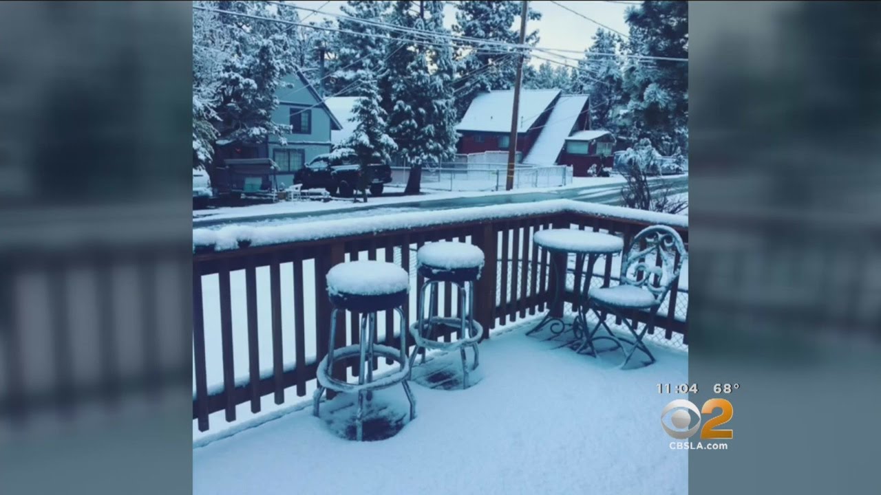 Season's First Snow Falls On Wrightwood YouTube