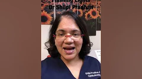 Flashing lights and floaters