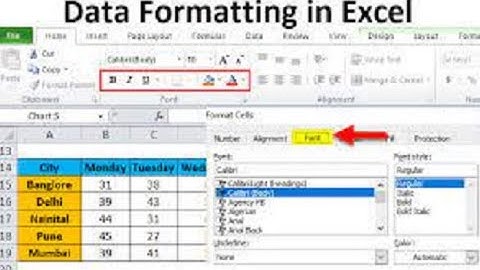 7th Std Computer Science - Lesson 3 - Formatting worksheets in Excel