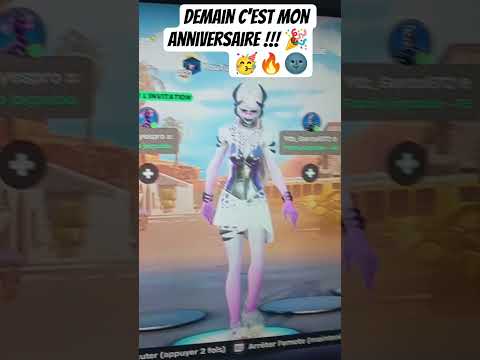 Mon PayPal dans la description 👇🎉 #shorts #anniversaire #fortnite