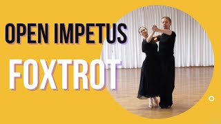 Dance Open Impetus In Foxtrot With A Good Balance