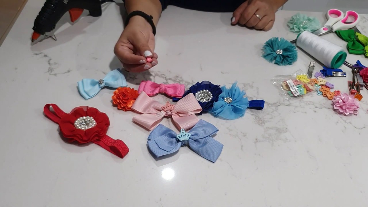 DIY kids hair clips - YouTube
