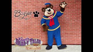 Meet the Knotts Bear-y Tales gang! (Boysen Bear-y, Brawnie, and Moxie)