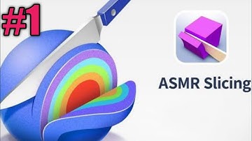 ASMR Cutting game! Relaxing sounds! Satisfying ASMR video