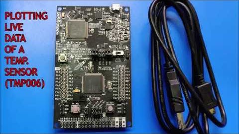 Plotting Live Data of a Temperature Sensor (TMP006) using MSP432 LaunchPad and Python