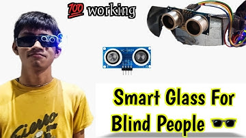 Smart Glass For Blind People || Useful Project With Arduino || in (Hindi)