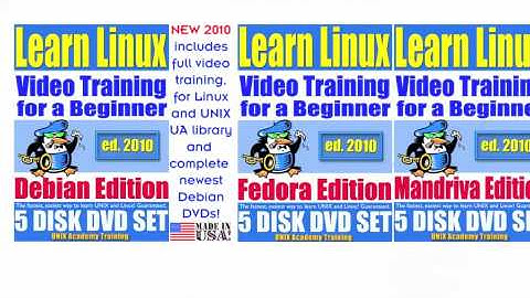 Learn Linux and Learn Linux Networking, UNIX Academy Training DVD sets