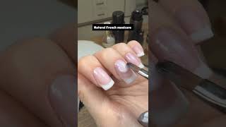 French manicure with the soft gel screenshot 4