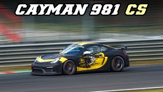 Porsche 981 Cayman GT4 Clubsport | open exhaust | Loud flybys and downshifts, sounds like 911