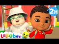 😊 Happy Place KARAOKE! 😊 | 2 HOURS OF LELLOBEE KARAOKE | Sing Along With Me! | Moonbug Kids Songs