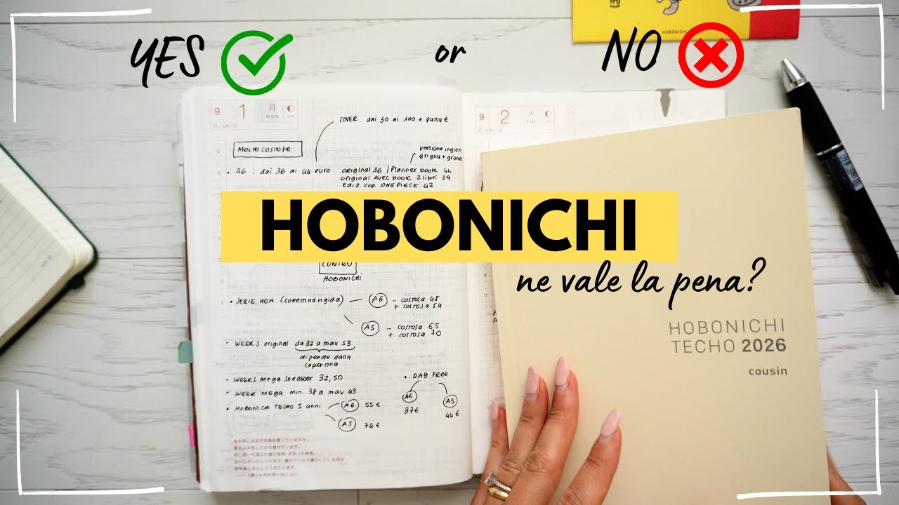 Perché scegliere l'agenda Hobonichi? Te lo dico io!