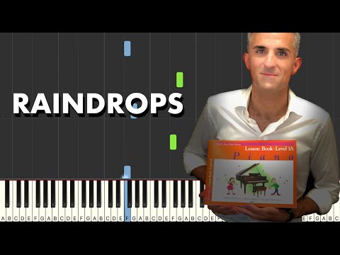 Alfred's Basic Piano Library Level 1A Lesson Book: "Raindrops" Synthesia Tutorial
