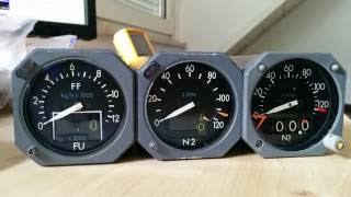 Airbus Boeing Indicators - Fuel flow / N1 / N2 / RPM Indicators