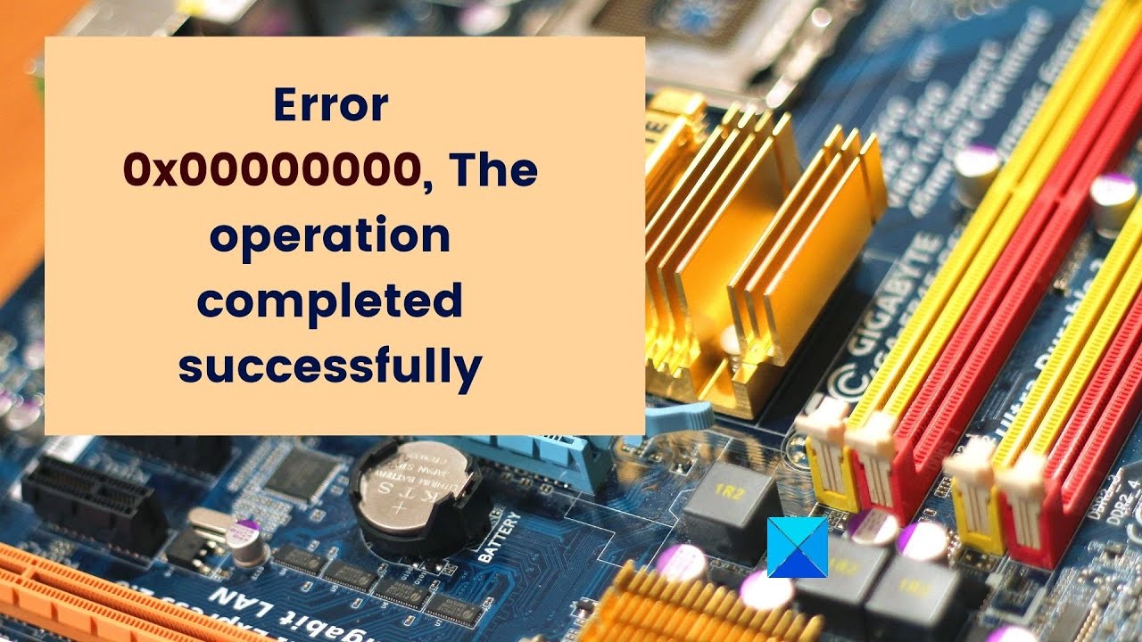 Error: Operation completed successfully. (0x00000000) Roblox.