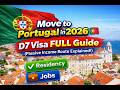 Portugal D7 Visa 2026 🇵🇹 Easiest Residency Route for Passive Income