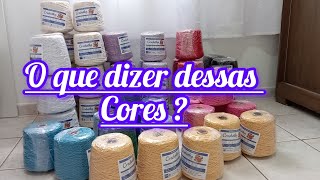 💥 comprei 55k dos barbante crochetka, o que eu achei das cores ? veio tudo certinho?