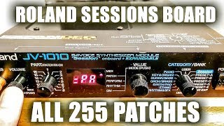 Roland Sessions SR-JV80-09 all 255 patches demos in HQ (JV-1010)