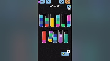 Water Color Sort Level No 291 walkthrough Solution Gameplay ,best Game for every one