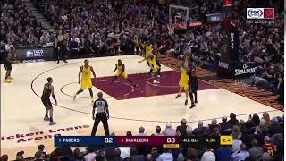 NBA, playoff 2018, Cavaliers vs. Pacers, Round 1, Game 2, Move 56, LeBron James, 2 pointer