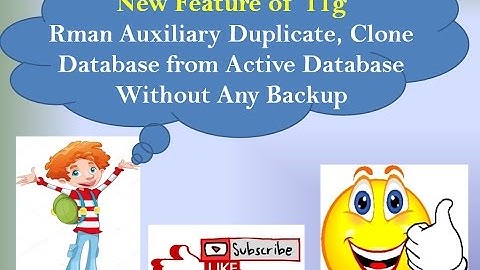 How to Create Auxiliary, Duplicate, Clone Database From Active database on Windows.