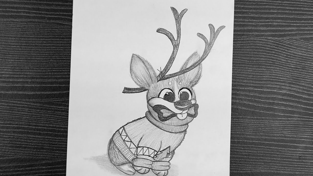 Easy Christmas Drawing || Christmas Pencil Drawing || Step By Step ...