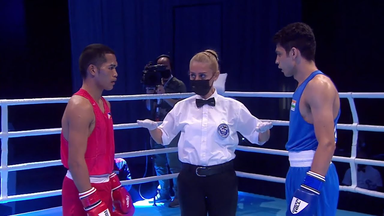 2021 ASBC Day 3 (60kg) PHI vs IND | Asian Elite Men and Women Boxing Championships Delhi-Dubai