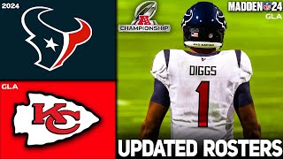 Texans vs. Chiefs | AFC Championship | 2024 - 2025 Updated Rosters | Madden 24 PS5 Simulation