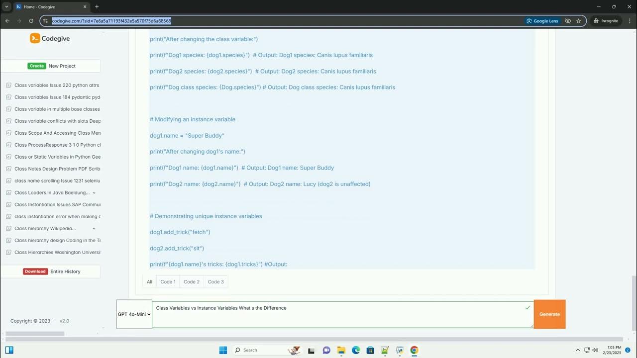 class variables vs instance variables what s the difference - YouTube