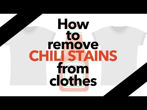How to remove chili stains from clothes