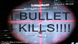 mw2 multi kill Barret 50.cal