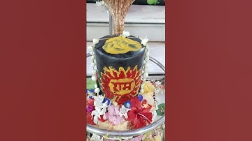 शिवलिंग पर हल्दी से अभिषेक.. #shivling #haldi #mhadevbhakt