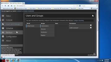 Learning with Chronno - Minecraft Server Setup with MCMyAdmin