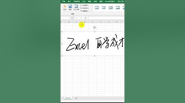 用Excel抠图透明签名
