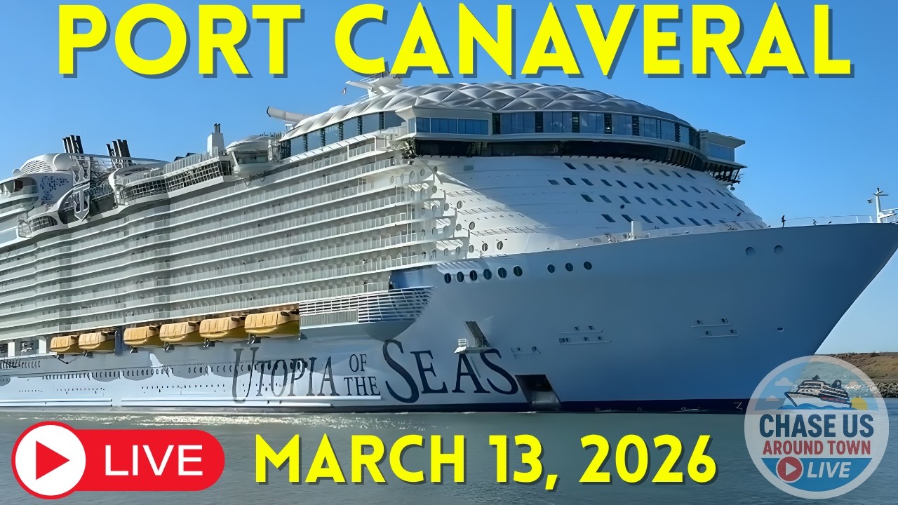 LIVE: Watching the Cruise Ships Leaving Port Canaveral LIVE! (March 13, 2026)