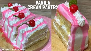 Vanilla Cream Pastry  -  Without Oil and Butter