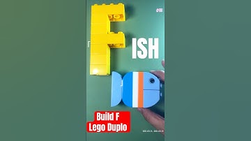 Build Alphabet Lego. Letter: F.  #legoduplo  #learningalphabet