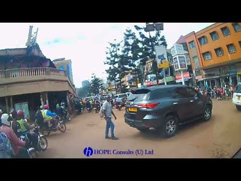 Kampala City drive Showcasing potholes on April 24, 2023