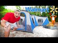 $1,000 Overnight Walmart Survival Challenge on GOAT ISLAND (ft. AYO FISHING!)